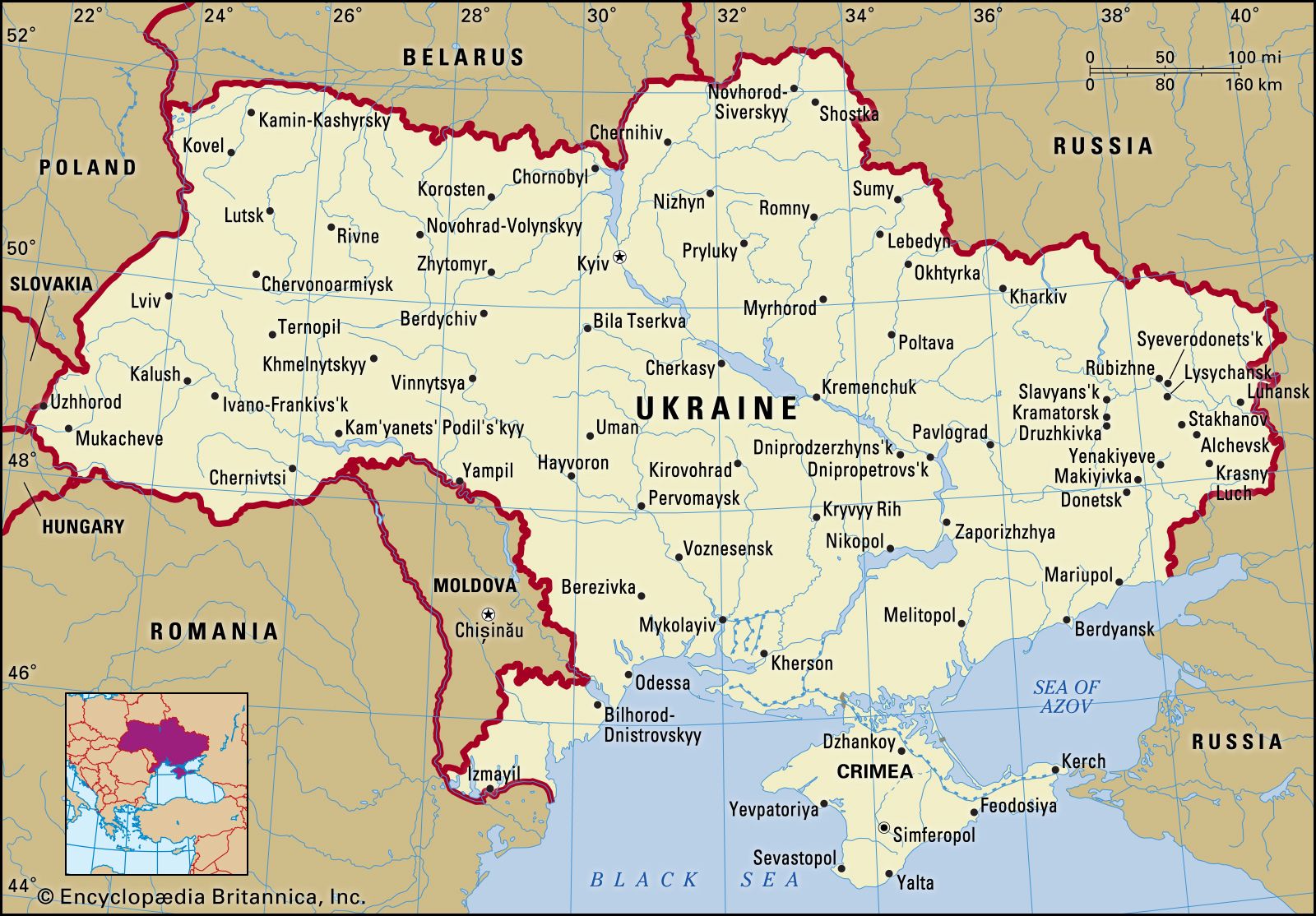 Map Of Ukraine: Key Regions And Geopolitical Significance