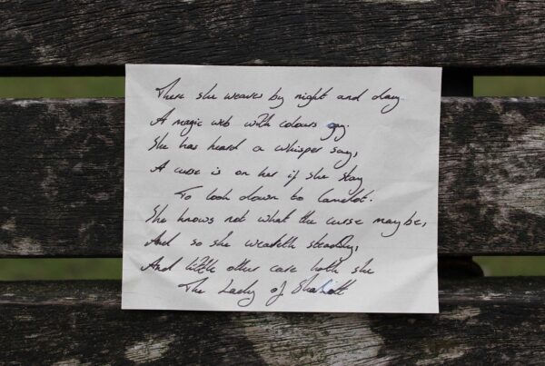 Handwritten poem on identity and strength, reflecting themes of resilience and healing.