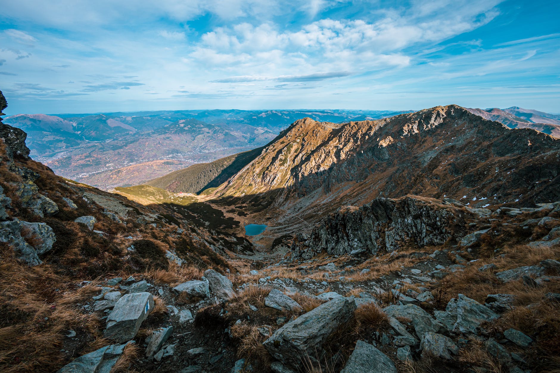 A stunning landscape of the Carpathian Mountains