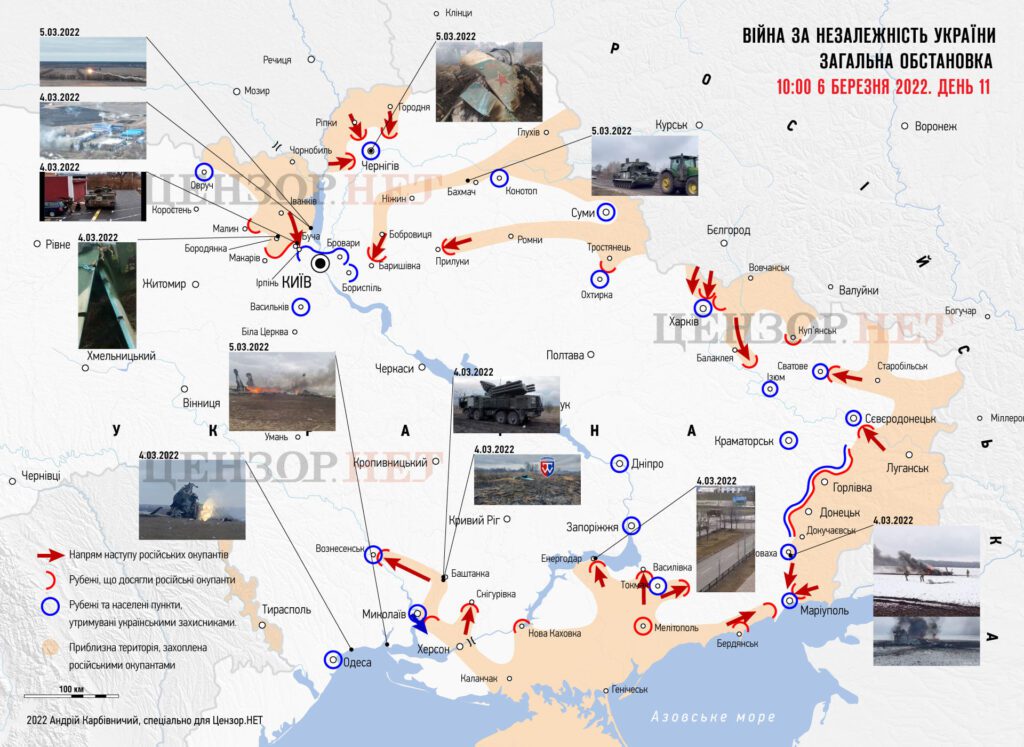 Ukraine War Map And Russian Invation Directions - Ukraine News Ukraine History Ukrainhe Update